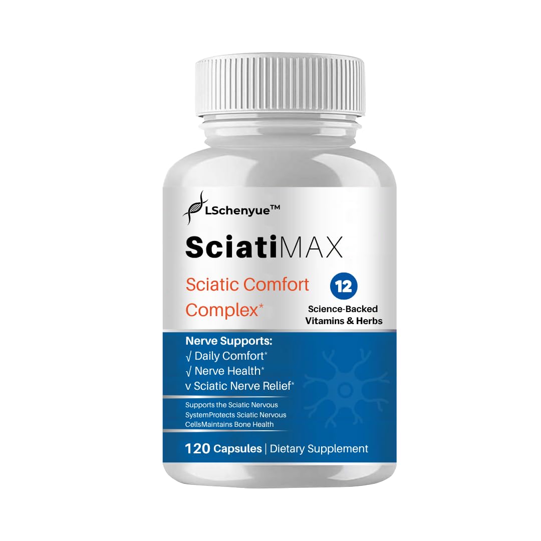 LSchenyue Sciatica Nerve Pain Relief Capsules - Botanical Extracts, Carefully Selected Ingredients, 120 Count