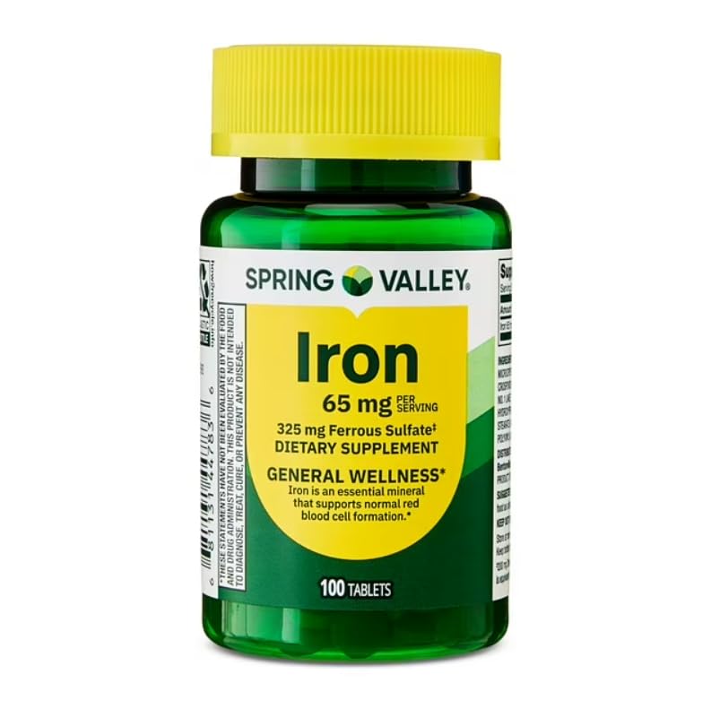 Generic Iron General Dietary Supplement Tablets, 100 Count