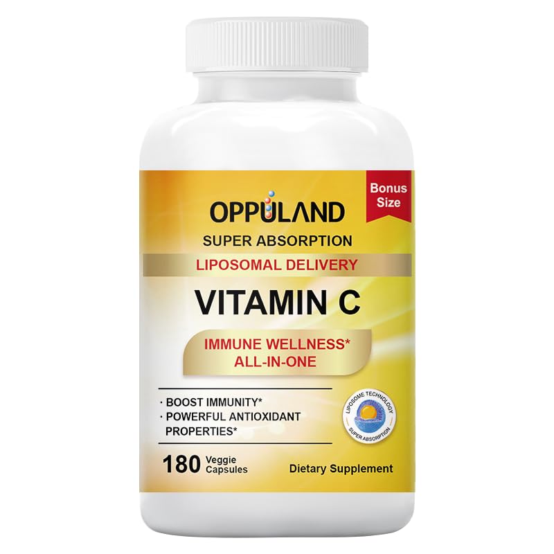 oppuland Vitamin C Capsules 180 Count