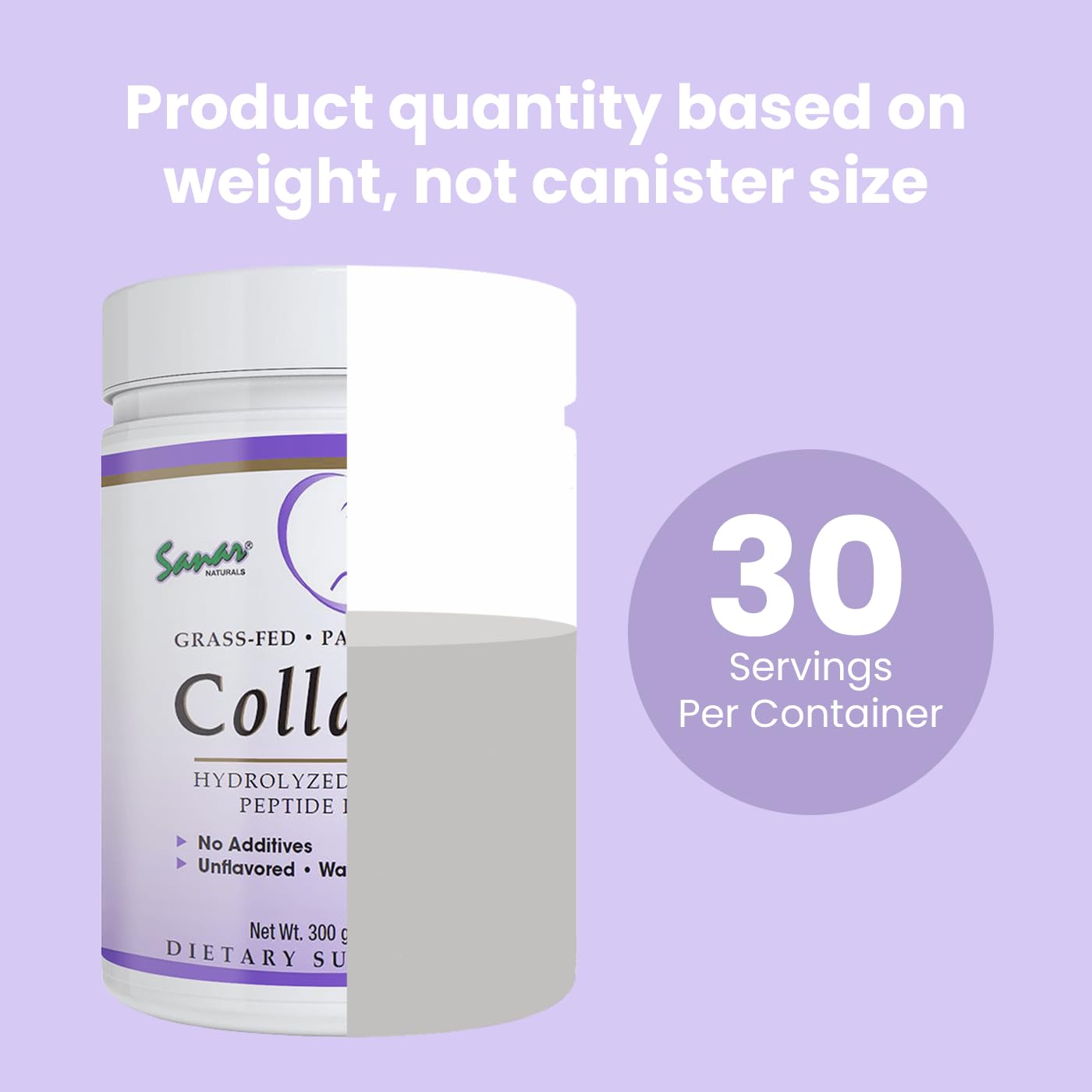 Sanar Naturals Collagen Peptides Powder 10.58 oz