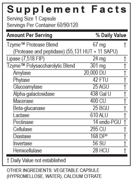 TRANSFORMATION The Genesis of Good Health Enzyme - Gastro Enzyme Supplement with Herbs & Digest Enzyme Supplement, 120 Capsules