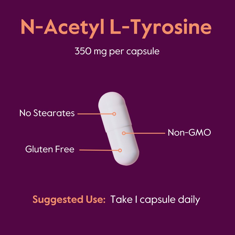 BESTVITE N-Acetyl L-Tyrosine 350mg (NALT) Capsules 120