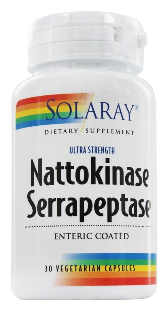 Solaray Nattokinase Serrapeptase Capsule, 1 Count