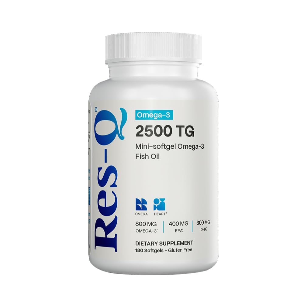 Res-Q 2500 TG Omega-3 Fish Oil Capsules, 180 Count