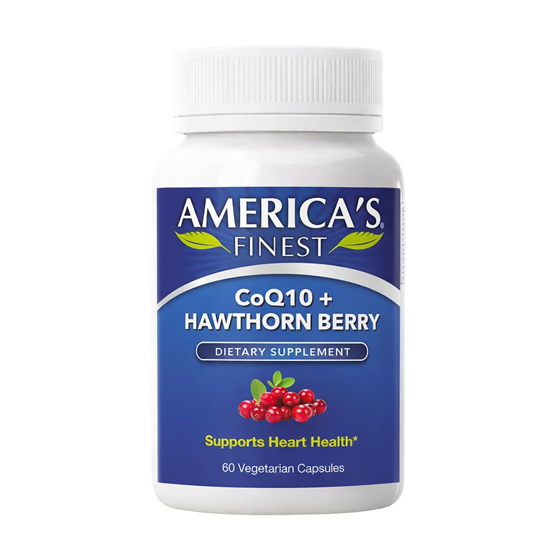 AFI CoQ10 + Hawthorn Berry Capsule, 60 Count