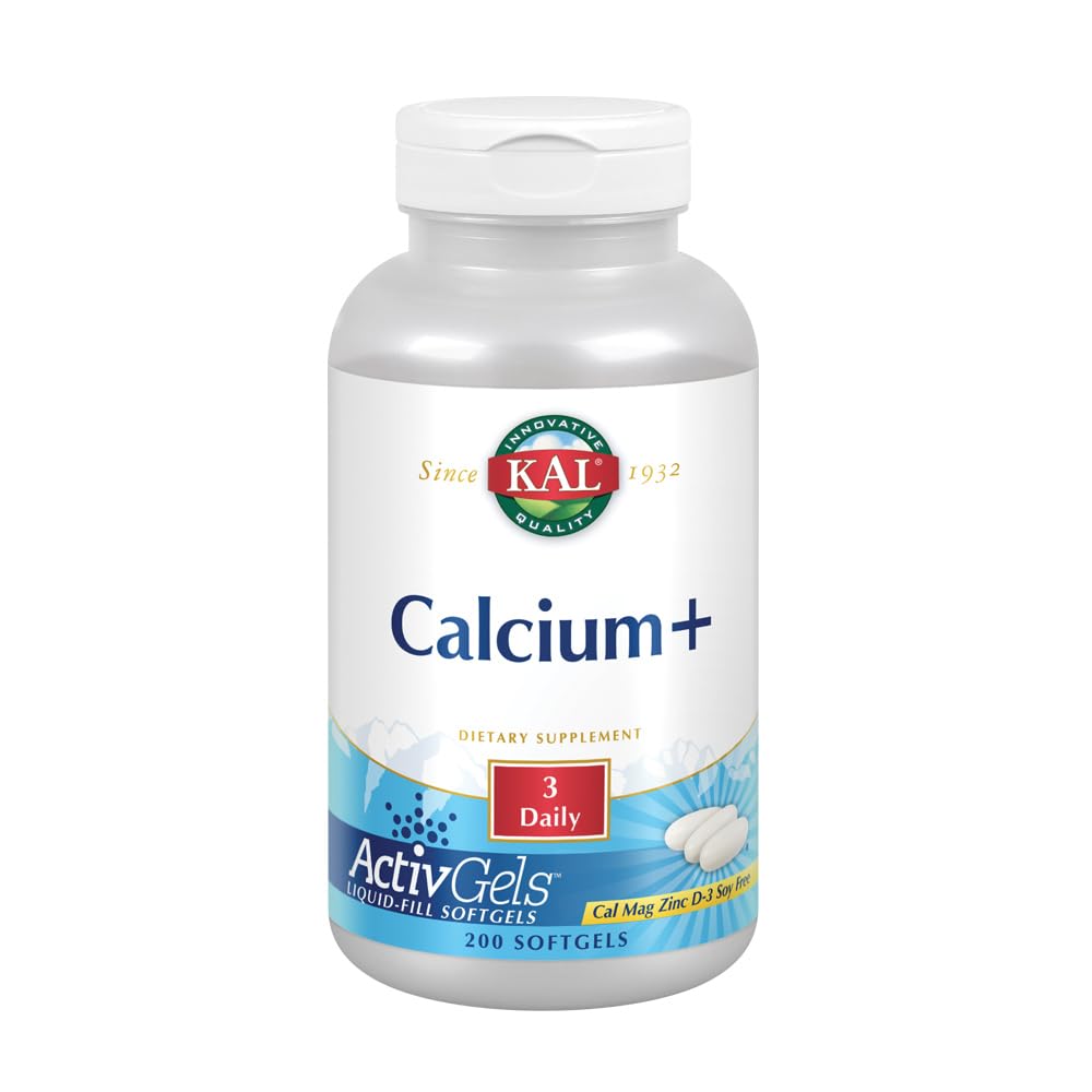 KAL Calcium Plus Softgels, 200 Count
