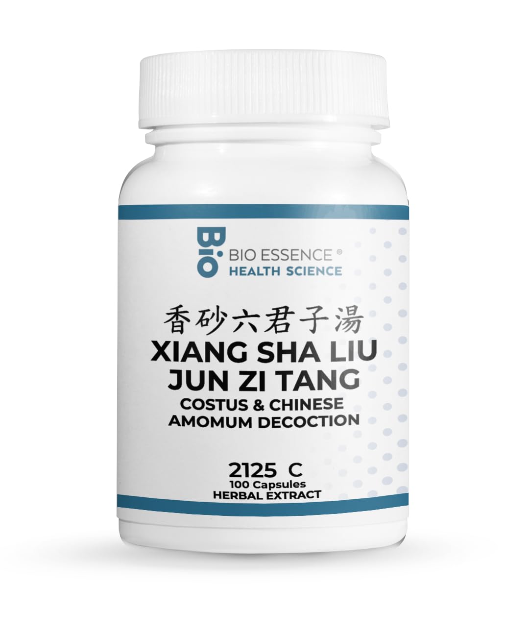Bio Essence Health Science Xiang Sha Liu Jun Zi Tang/Costus & Chinese Amomum Decoction Capsules, 100 Capsules