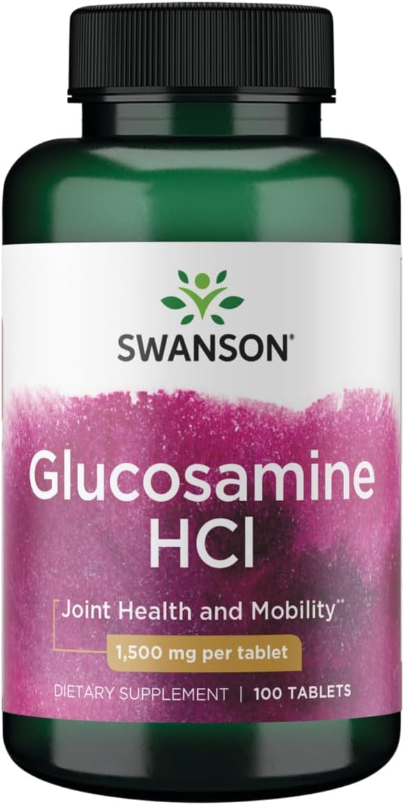 Swanson Glucosamine HCl 1500 mg Tablets, 100 Count