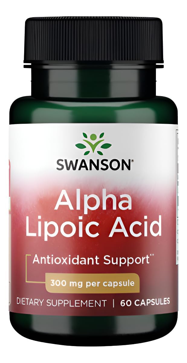 Swanson Alpha Lipoic Acid - Antioxidant Activity Supplement - 300 mg VEGAN CAPSULES, 60 Count