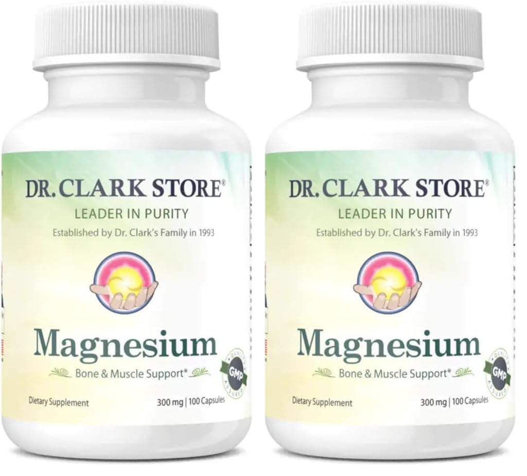 Dr Clark Store Magnesium Oxide Supplement 300mg Capsules 200