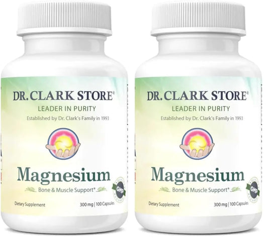 Dr Clark Store Magnesium Oxide Supplement 300mg Capsules 200