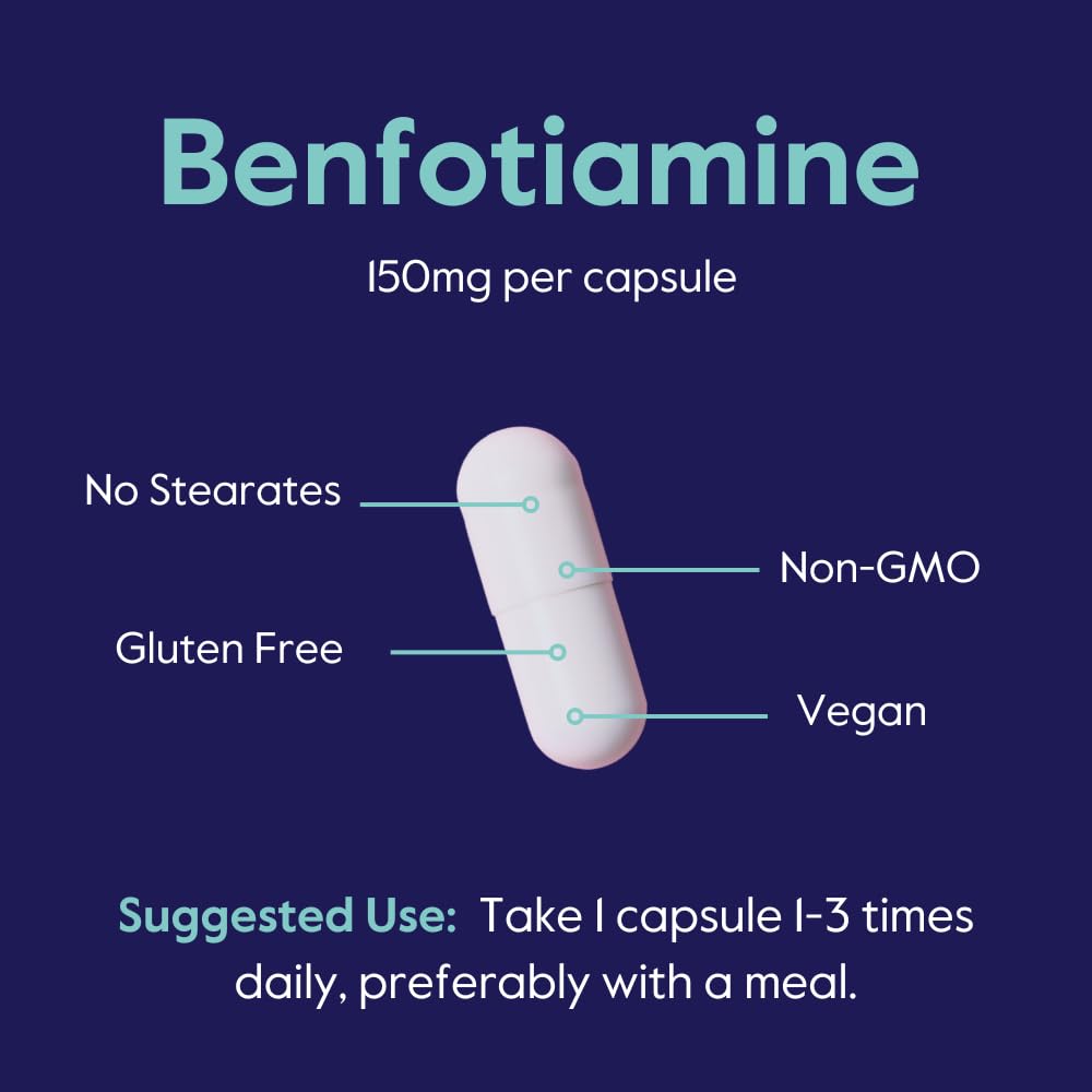 BESTVITE Benfotiamine 150mg Capsule, 120 Capsules