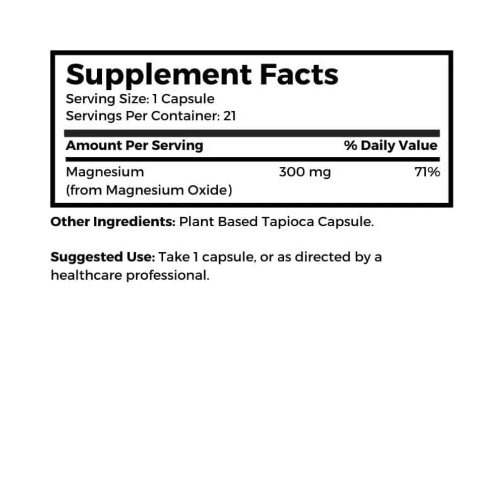 Dr Clark Store Magnesium Capsule 21 Count
