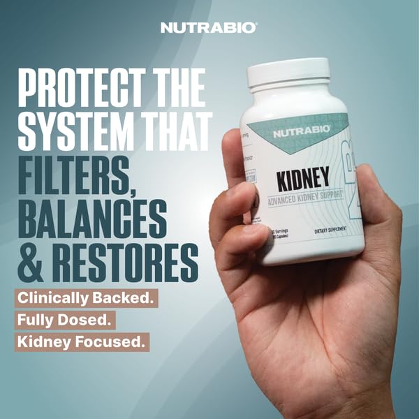 NutraBio Advanced Kidney Support Supplement Capsules, 90 Count