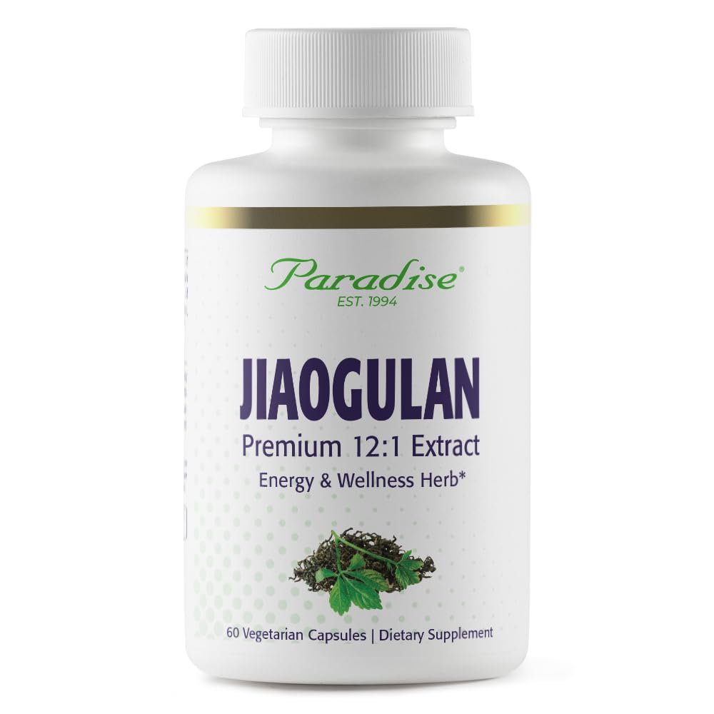 Paradise Herbs Jiaogulan Active Whole Spectrum Capsules 60