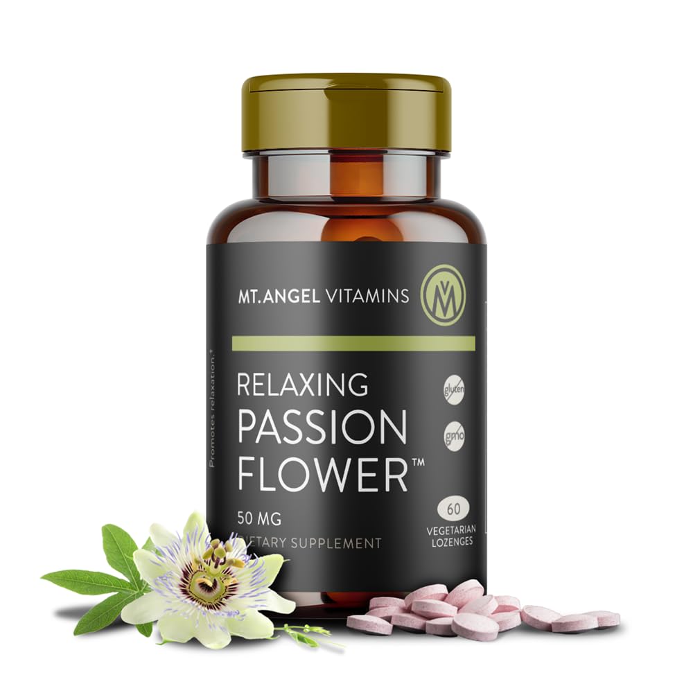 Mt. Angel Vitamins Passion Flower Extract Tablet, 60 Count