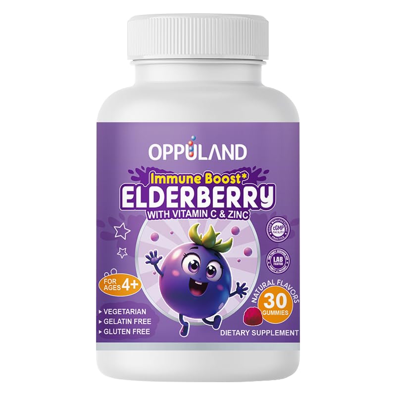 Oppuland Elderberry Immune Gummies, 30 Gummies