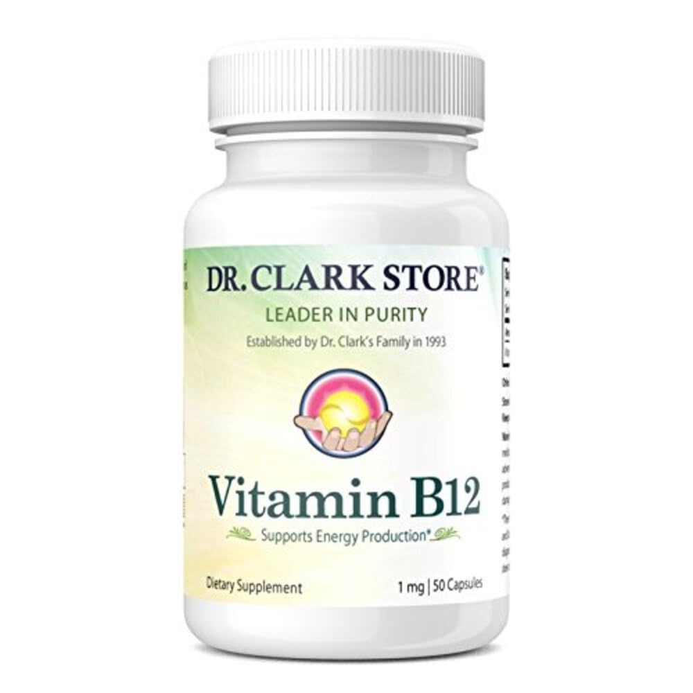 Dr Clark Store Vitamin B12 Supplement Capsules, 50 Capsules
