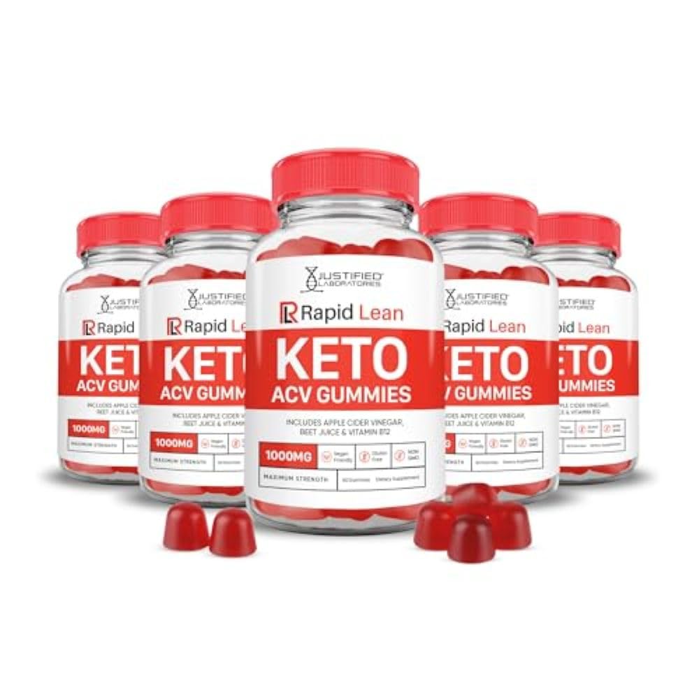 Justified Laboratories Rapid Lean Keto ACV Gummies (1000 mg) 300 Gummies