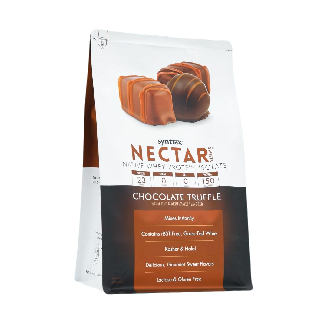 Syntrax Nectar Sweets 100% Whey Isolate Protein Powder, Chocolate Truffle, 2 lbs, 32 Servings