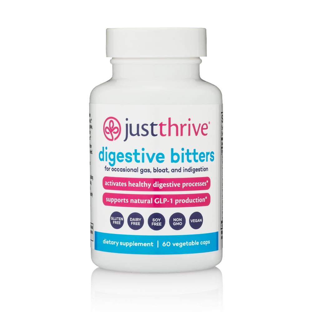 Just Thrive Digestive Bitters Capsules, 60 Count
