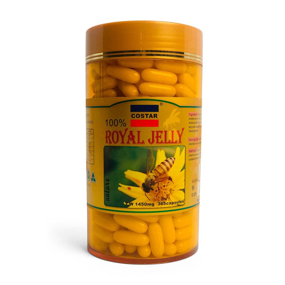 Costar Royal Jelly Supplement 1450mg, 365 Capsules