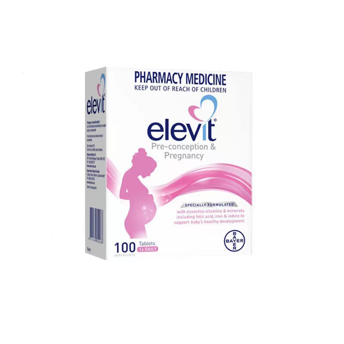 ELEVIT Elevit TAB with Iodine Tablet, 100 Count