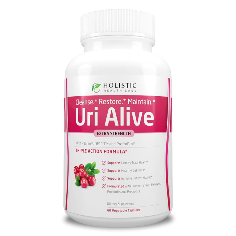 Holistic Health Labs Uri Alive Extra Strength Urinary Support Supplement Capsule, 60 Capsules