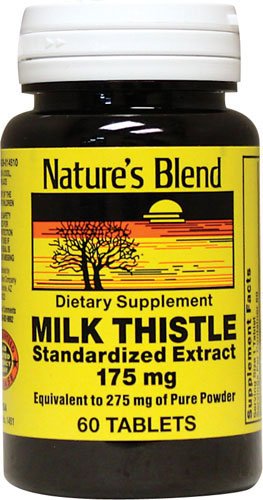 Nature's Blend Milk Thistle 175 mg Tablets, 60 Count