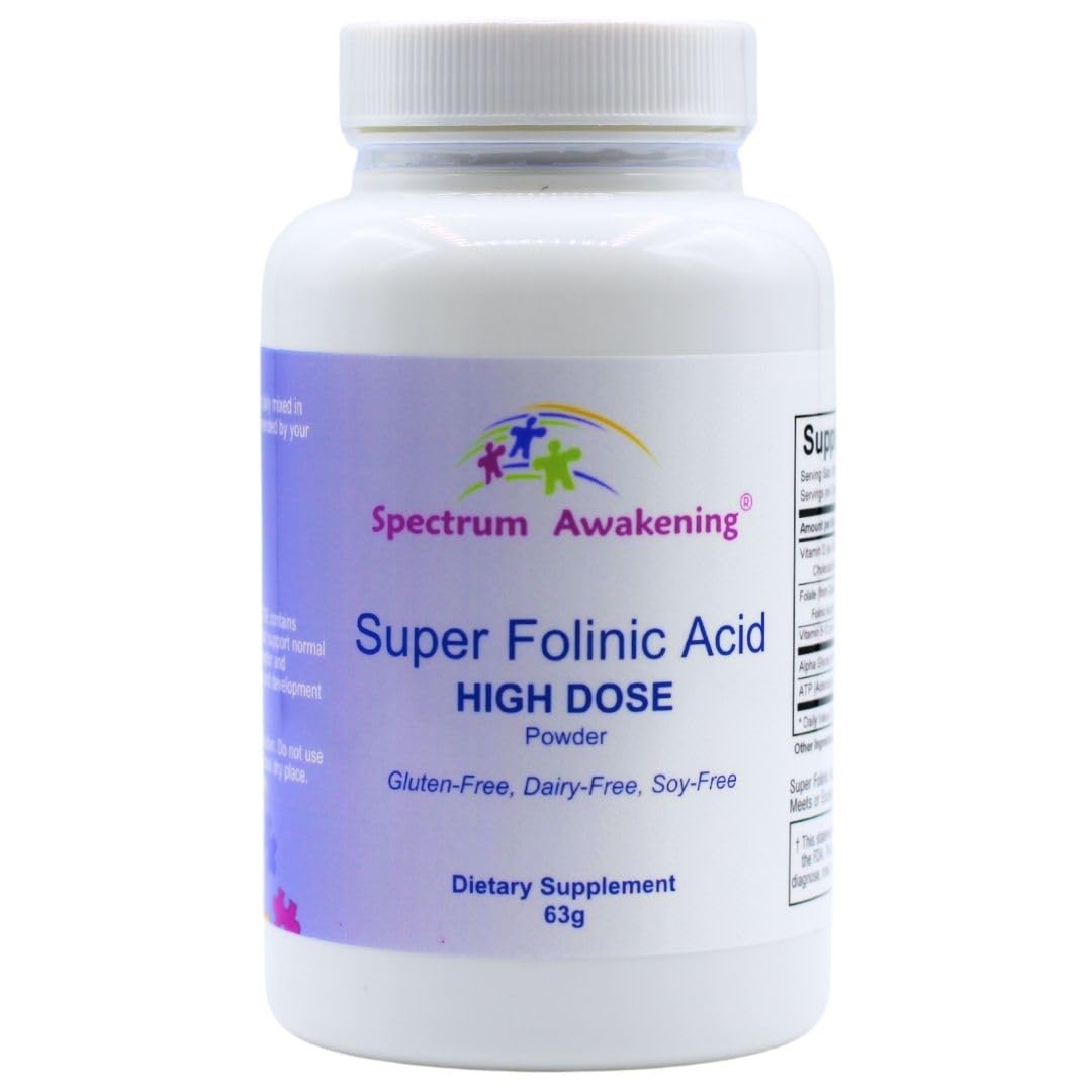 Spectrum Awakening Super Folinic Acid High Dose Leucovorin Powder 1 Pack