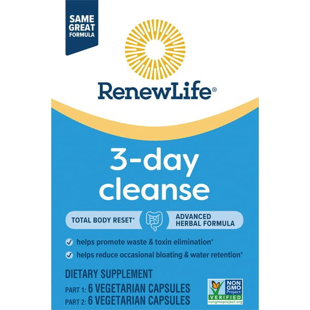 YOOZENA Total Body Reset Adult 3-Day Cleanse Capsules, 12 Count