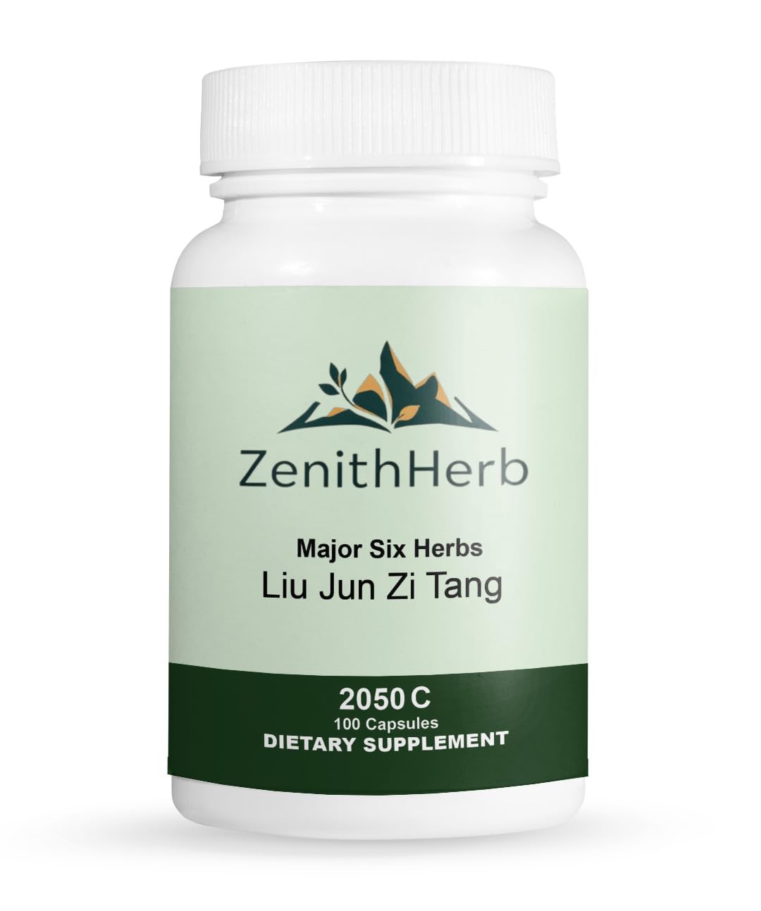 ZenithHerb Major Six Herbs/Liu Jun Zi Tang Herbal Dietary Supplement, Capsule, 100 Capsules