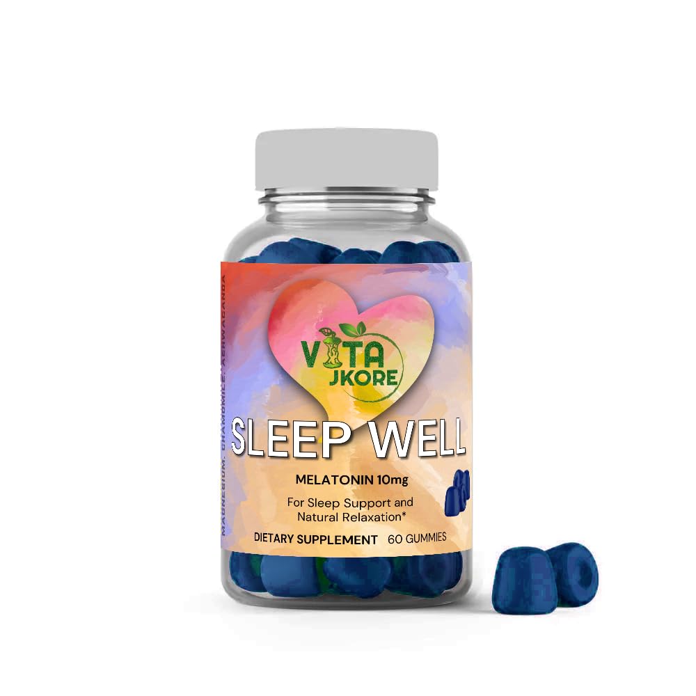 VITA JKORE Sleep Well Melatonin 10mg Gummies, 60 Count