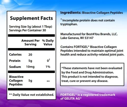 ReGenos Joint Health Collagen Peptides Powder Supplement, 5.29 oz