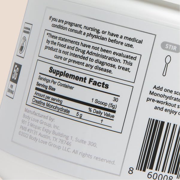 Vitalura Labs Pure Creatine Monohydrate Powder, 1 Ounce