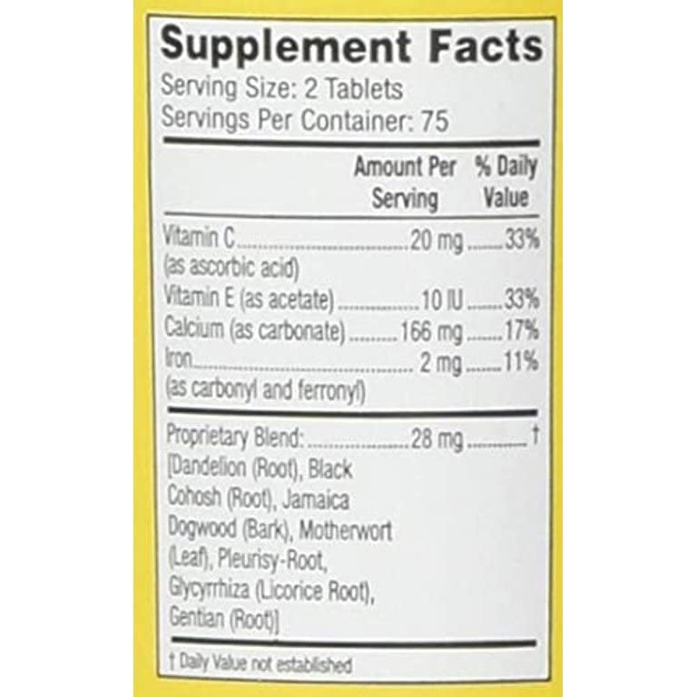 Lydia Pinkham Herbal Tablets, 450 Tablets