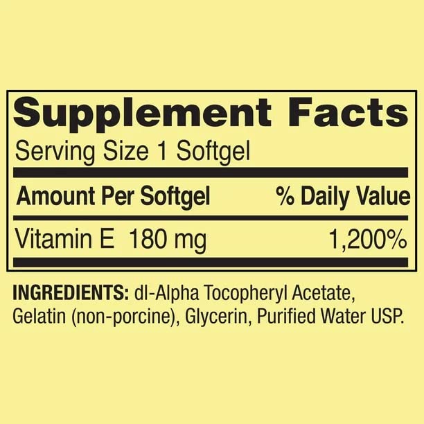 jogi Vitamin E Dietary Supplement Softgel 100 Count