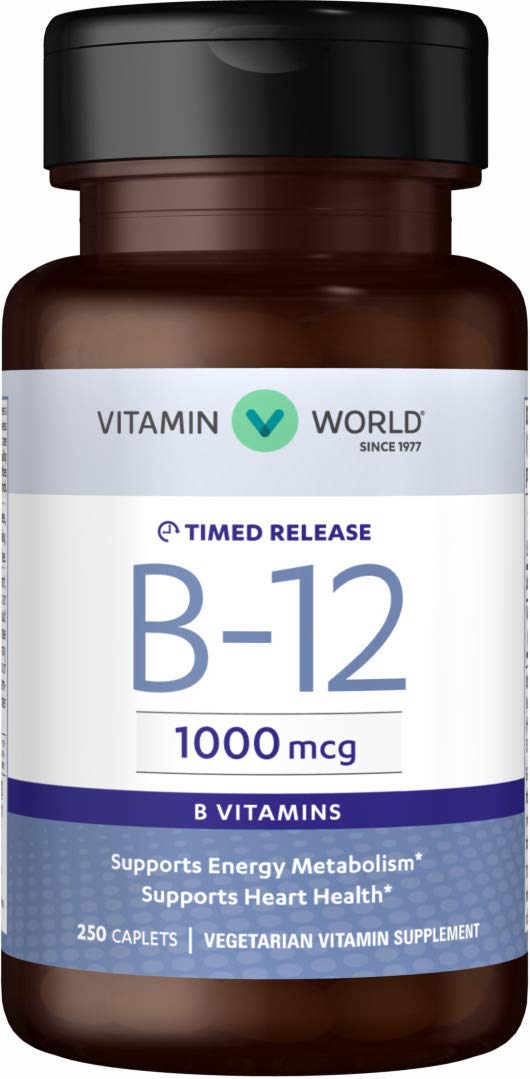 Vitamin World Vitamin B-12 1000 mcg Caplets 250
