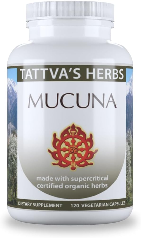Tattva's Herbs Mucuna Pruriens CO2 Holistic Extract 500 mg Capsule 120 Count
