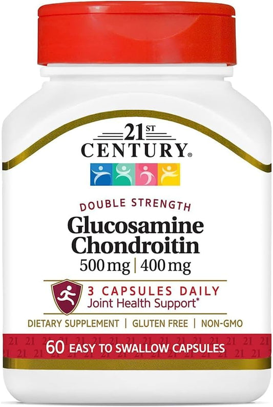 21st Century Glucosamine 500mg & Chondroitin 400mg Capsules, 180 Count