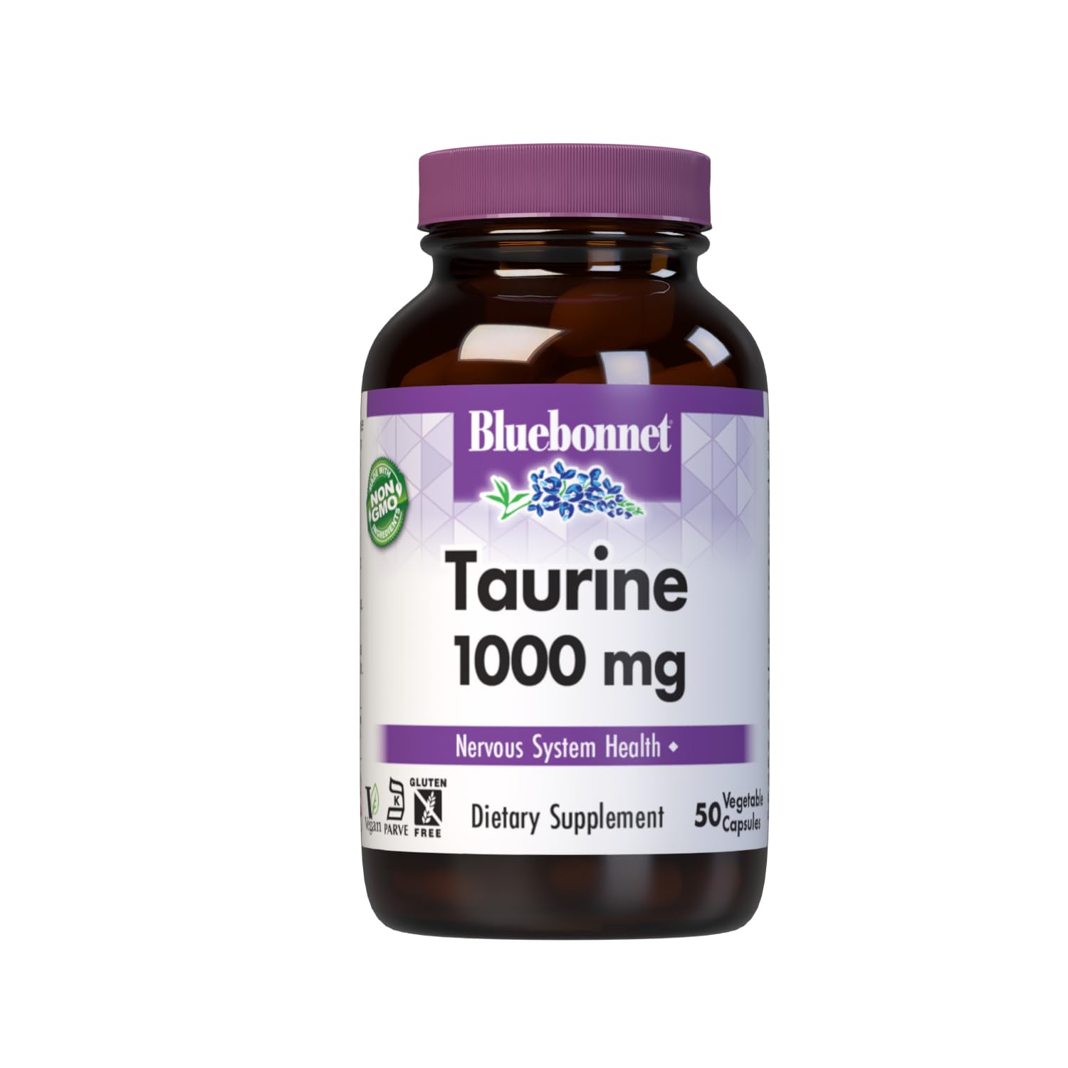 BlueBonnet Taurine 1000mg Capsule, 50 Count