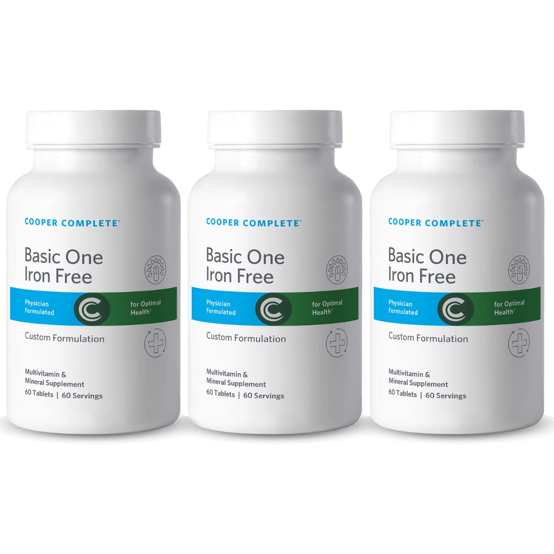 Cooper Complete Basic One Iron Free One A Day Multivitamin Tablet, 180 Tablets