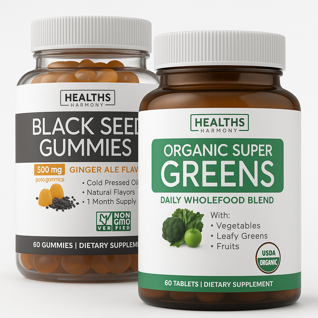 Healths Harmony Black Seed Oil Gummies, 120 Count