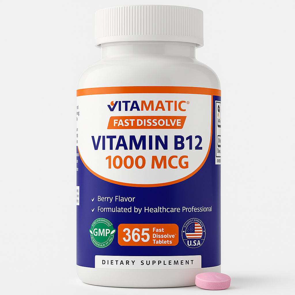 Vitamatic Vitamin B12 Tablet, 730 Count