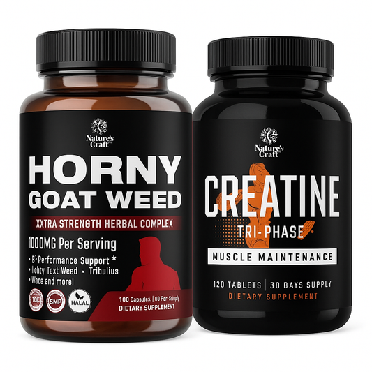 Nature's Craft Horny Goat Weed Herbal Supplement Bundle (2-pack)