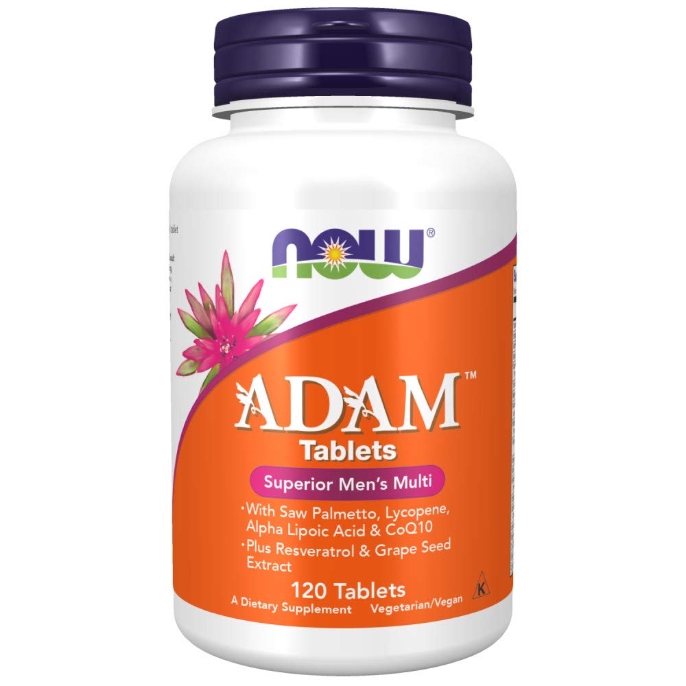 NOW Foods Adam Men's Multivitamin Tablet, 120 Count