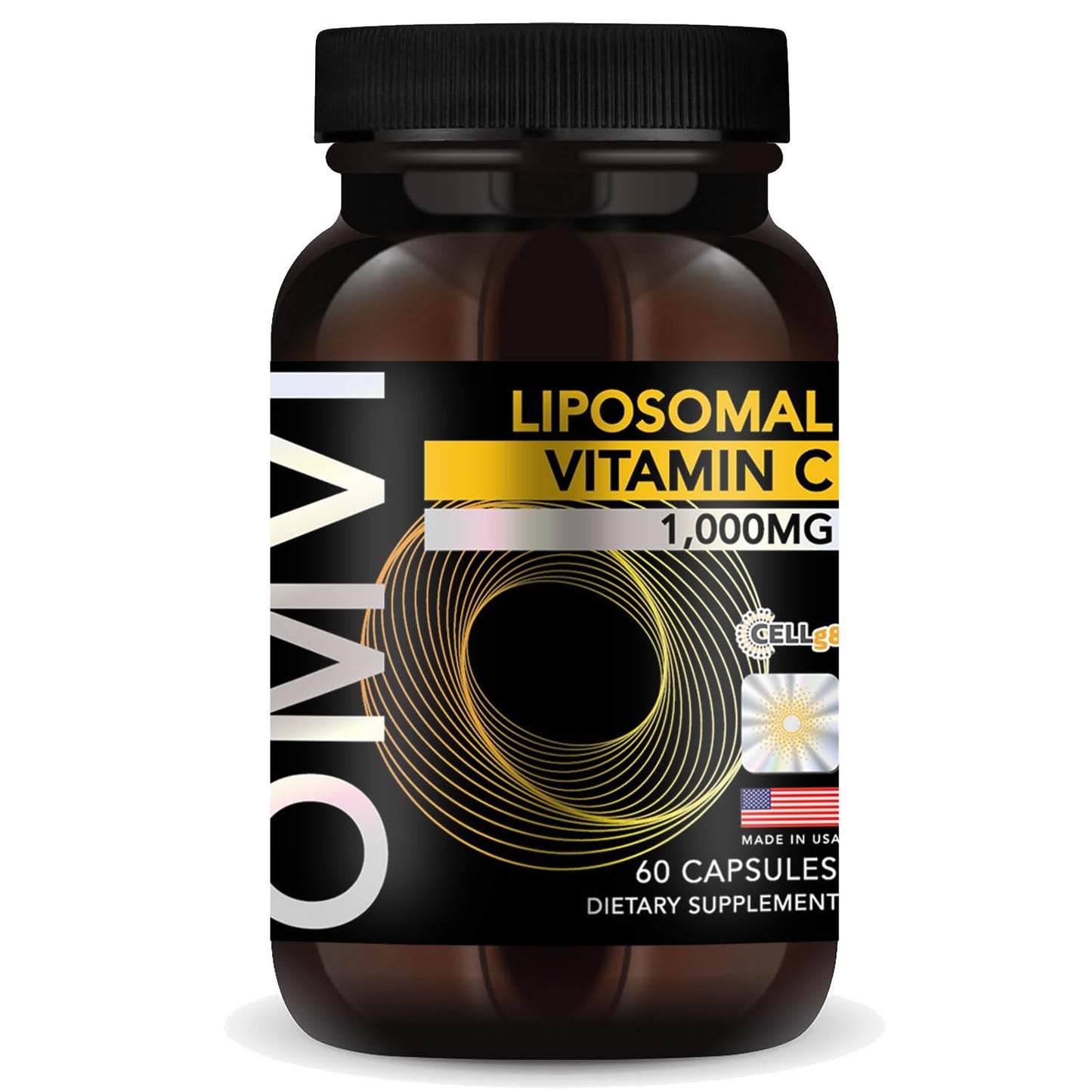 Omvi Liposomal Vitamin C 85% 1000mg per Serving, 60 Capsules