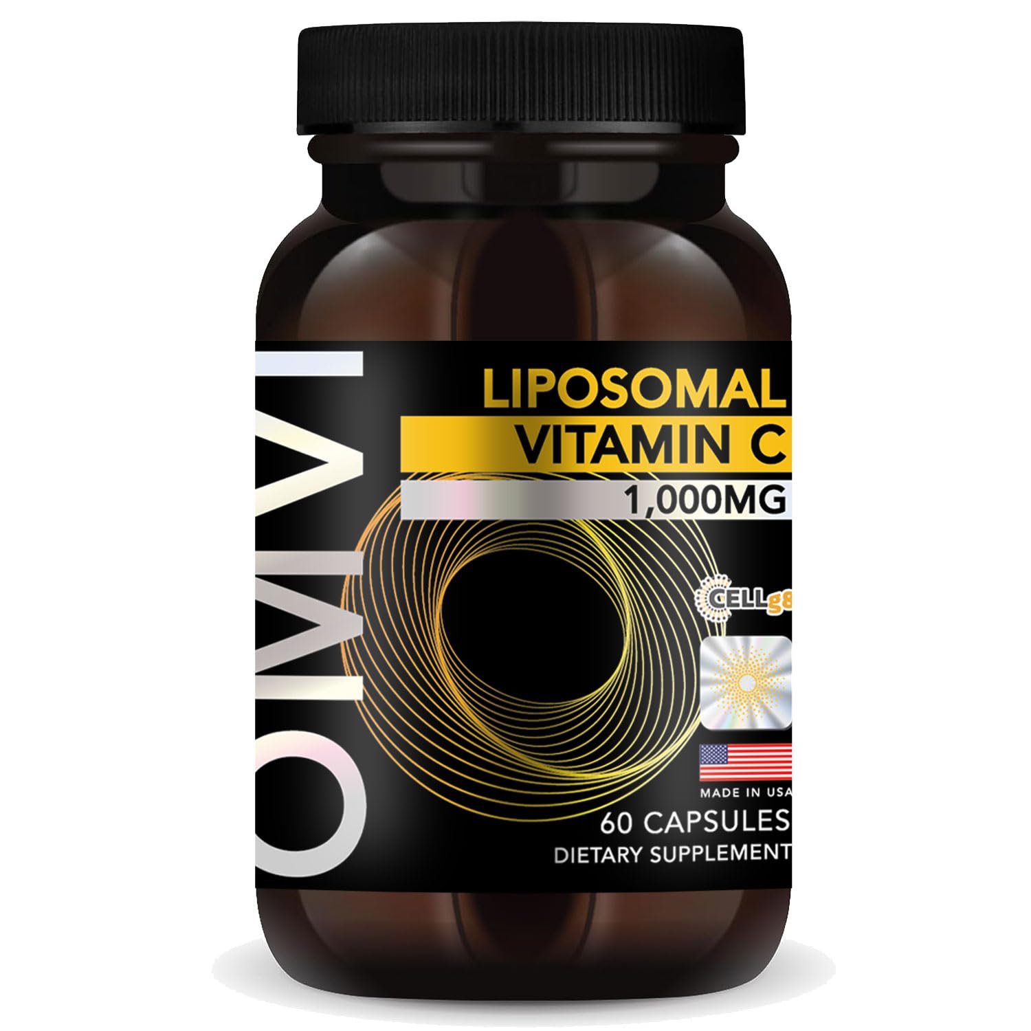 Omvi Liposomal Vitamin C 85% 1000mg per Serving, 60 Capsules