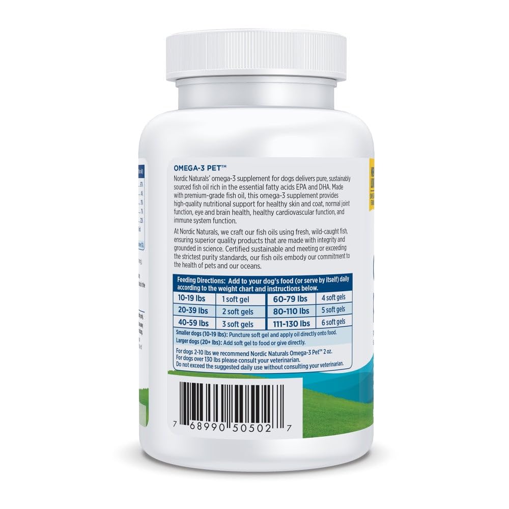 Nordic Naturals Omega-3 Pet Soft Gels 90 Count