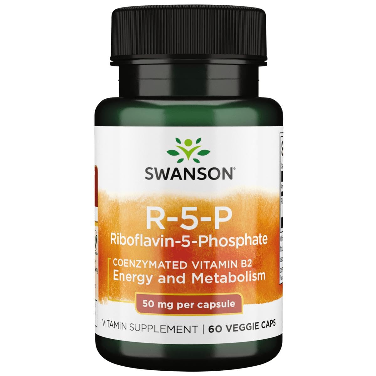 Swanson R-5-P (Riboflavin-5-Phosphate) Vitamin B2 Supplement Capsule, 60 Count